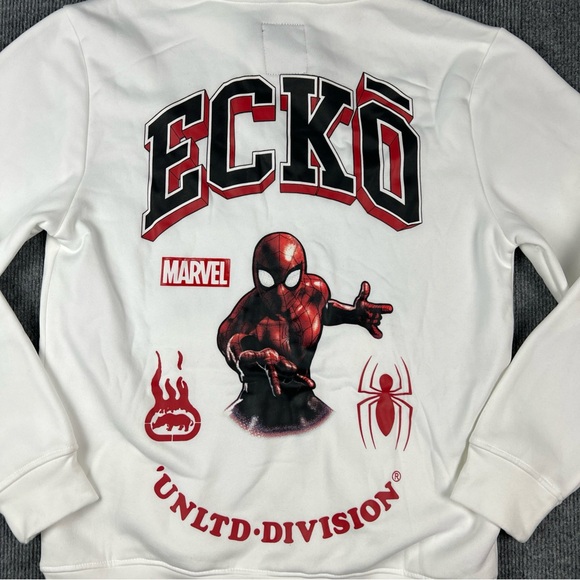 Marvel Ecko Unltd. Spider-Man Hero Hoodie, Unlimited Polyester Men's Size Small - Picture 2 of 8